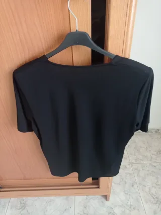 Jersey manga corta negro