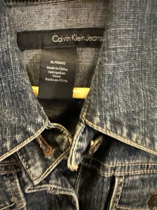 Cazadora tejana Calvin Klein azul marino Talla M