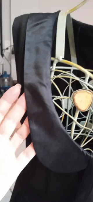 Vestido negro Lefties cuello Peter Pan