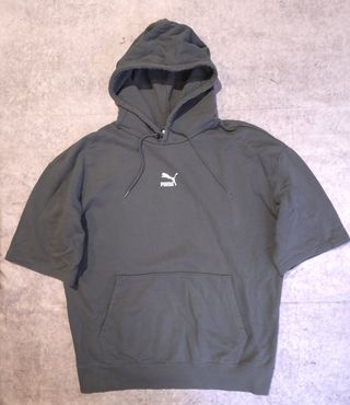 Sudadera Puma Manga Corta Verde M Ref-12500