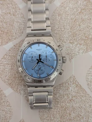 Orologio Swatch yvs528g Chronograph Blu