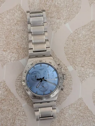 Orologio Swatch yvs528g Chronograph Blu