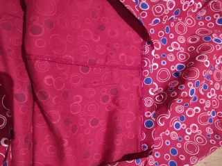 Vestido TCHEKA rojo estampado círculos