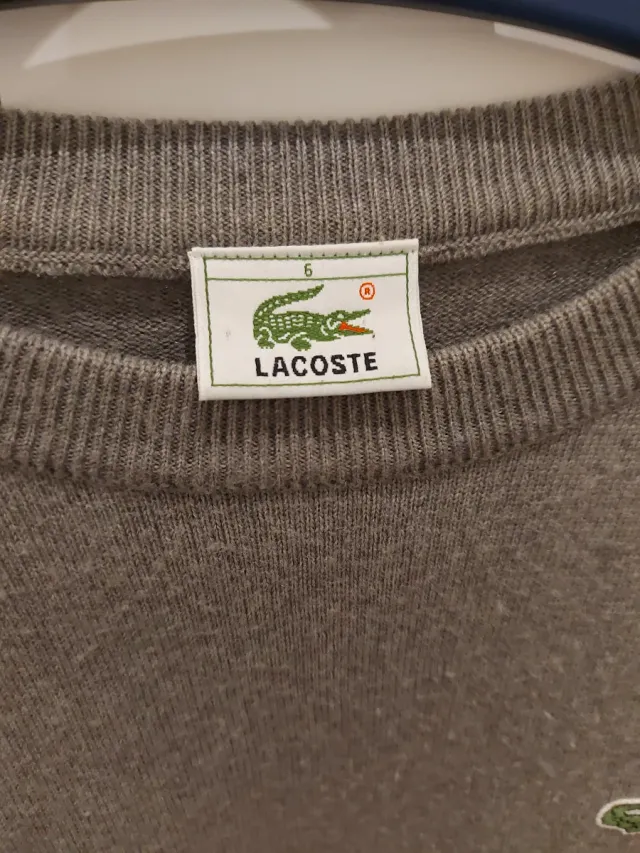 Jersey Lacoste Gris Talla 6