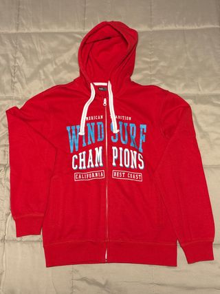 Sudadera con capucha roja Wind Surf Champions