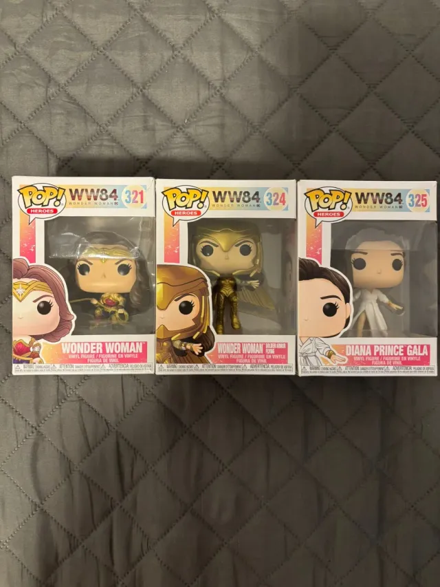 Pack 3 Funkos Pop Wonder Woman WW84