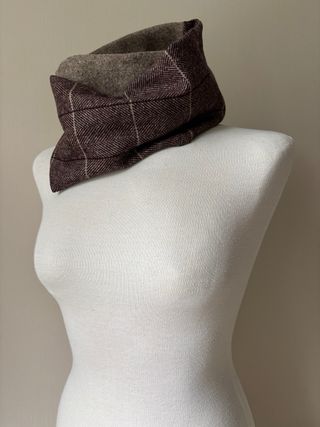 Bufanda-Braga multicolor con pelo