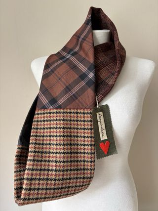 Bufanda-Braga multicolor con pelo