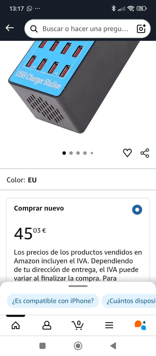 WENTER HUB USB 3.0 Estación de Carga