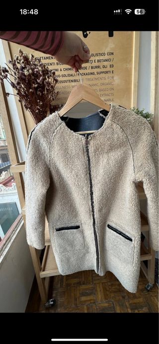 Gabardina reversible cuero