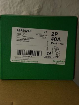 Interruptor Diferencial A9R60240