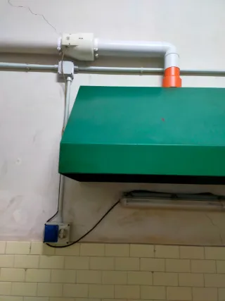 Cappa aspirazione industriale verde