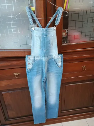 Salopette jeans donna taglia S