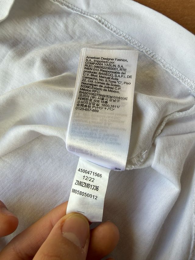 Camiseta Calvin Klein Jeans Blanca Talla S