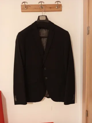 Traje negro hombre talla 52