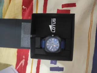 Reloj Lotus Cronógrafo Azul Negro