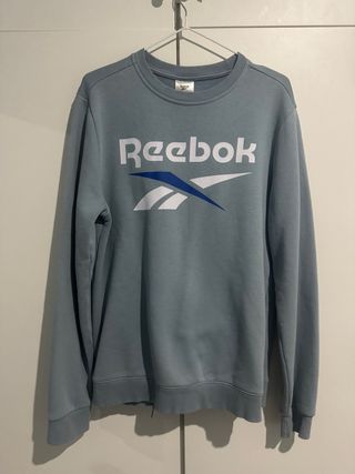 Sudadera Reebok Turquesa Logo