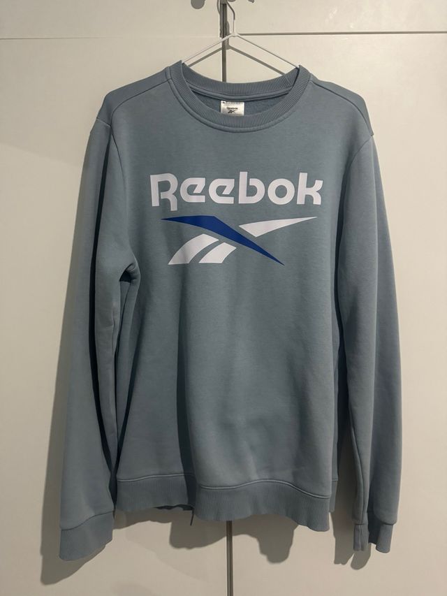 Sudadera Reebok Turquesa Logo