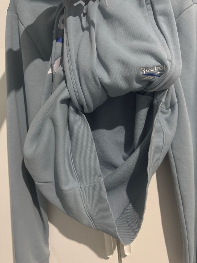 Sudadera Reebok Turquesa Logo