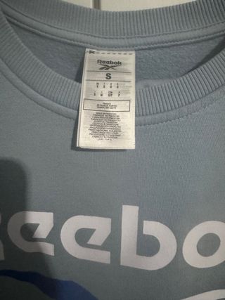 Sudadera Reebok Turquesa Logo