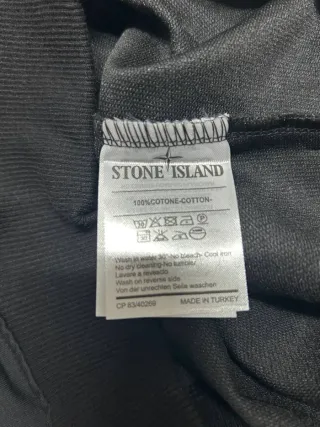 Felpa Stone Island Nera Uomo
