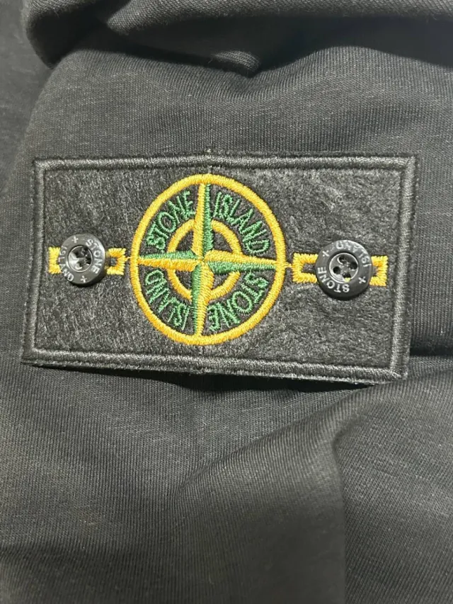 Felpa Stone Island Nera Uomo