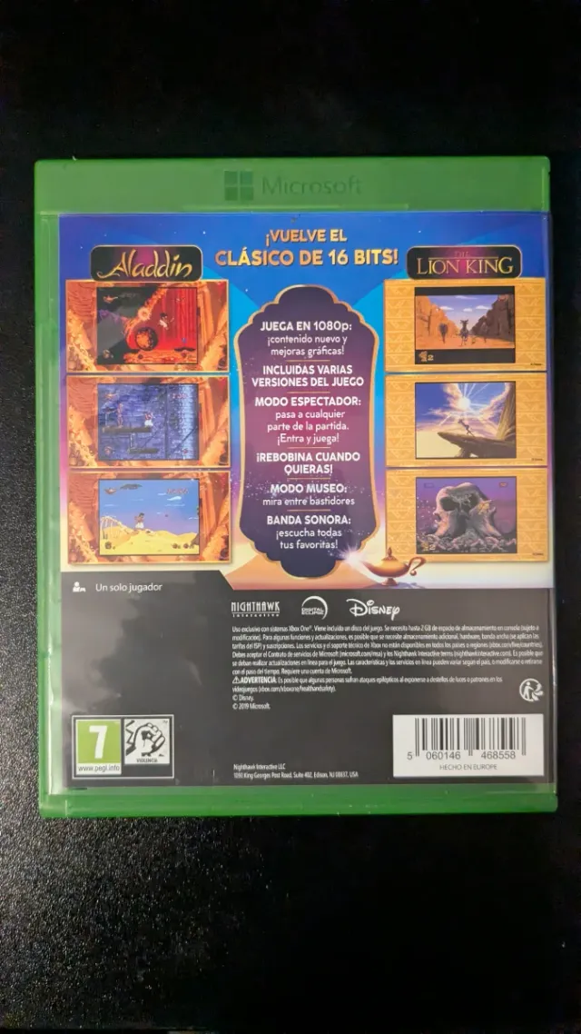 Disney Aladdin, El Rey León Classic Games Xbox One