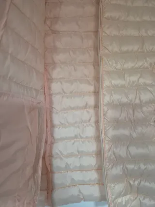 Cazadora acolchada mujer rosa