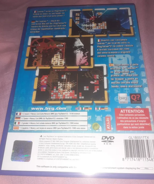 Lumines Plus Puzzle Fusión PS2