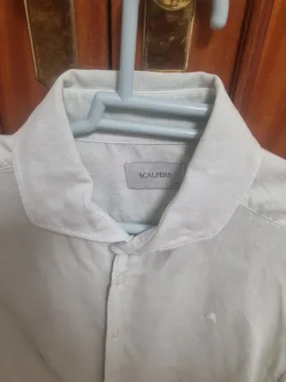 Camisa Scalpers Lino Talla 42 Verde