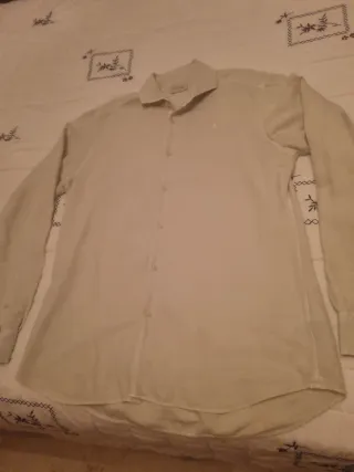 Camisa Scalpers Lino Talla 42 Verde