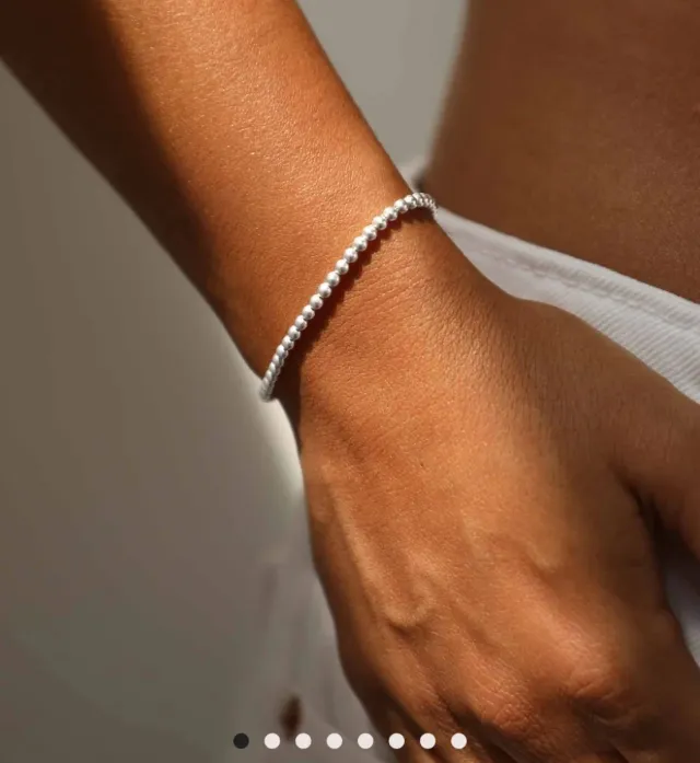 Pulsera San Saru Bolas Plata