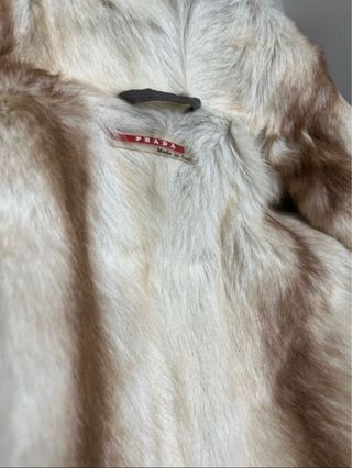 Abrigo Prada Gabardina Beige/Marrón