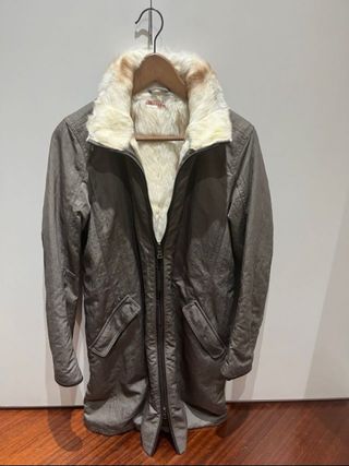 Abrigo Prada Gabardina Beige/Marrón