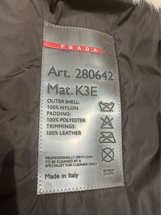 Abrigo Prada Gabardina Beige/Marrón