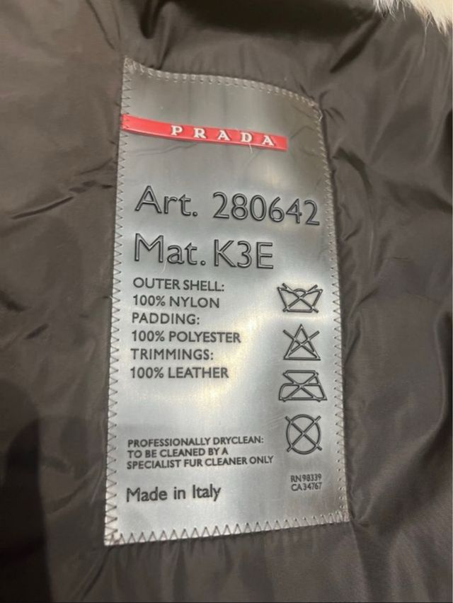 Abrigo Prada Gabardina Beige/Marrón