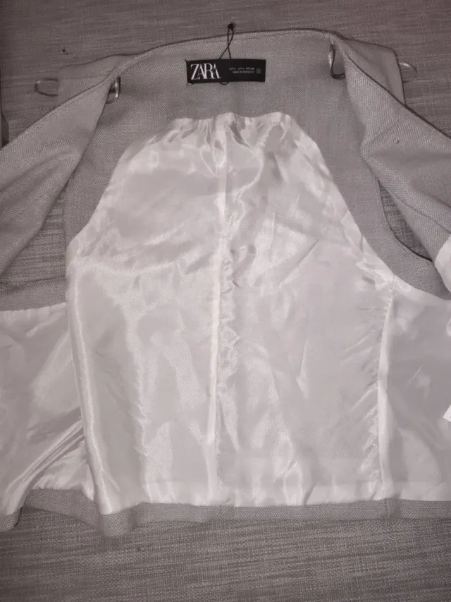 Chaleco Zara Beige Talla M