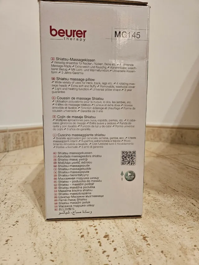 Cojín Masaje Beurer Shiatsu MG145