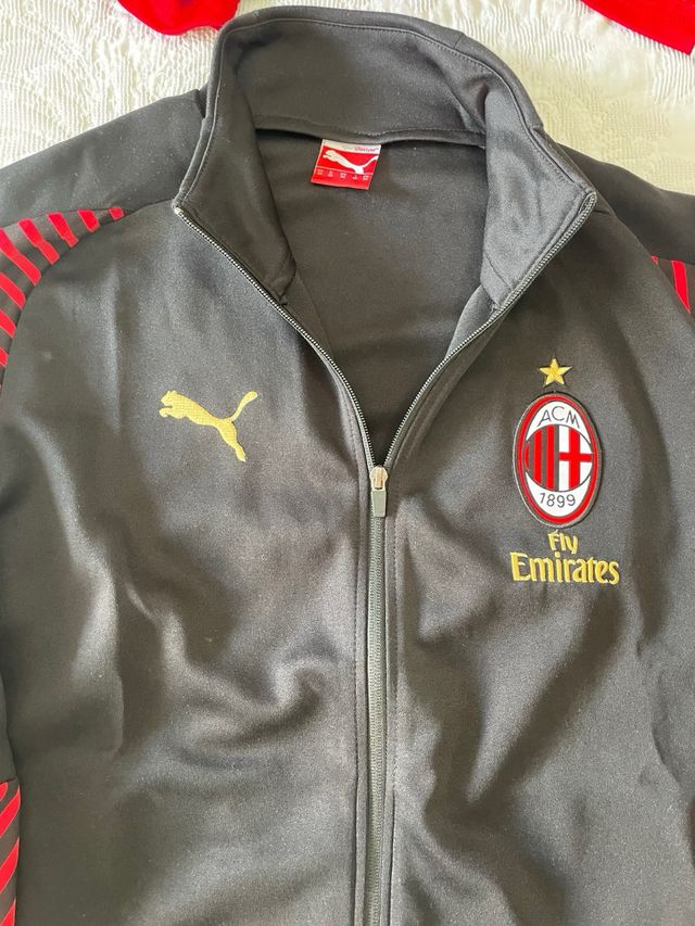 Sudadera Puma AC Milan Negra y Roja