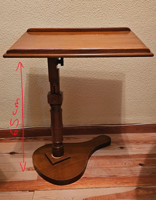 Mesa atril madera nogal 53x35cm