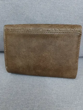 Portafoglio donna Eslee marrone con zip