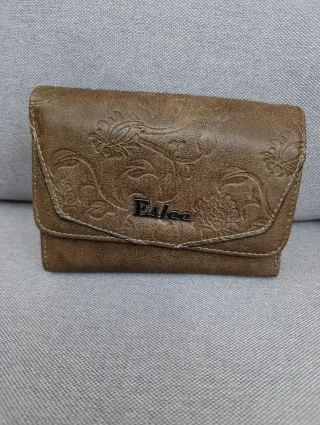 Portafoglio donna Eslee marrone con zip