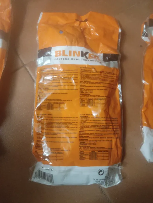 Guantes Blinker Nylon + Nitrile Naranja