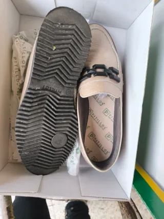 Mocasines Pitillos Beige/Dorado