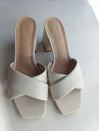 Sandalias Lefties Tacón Beige