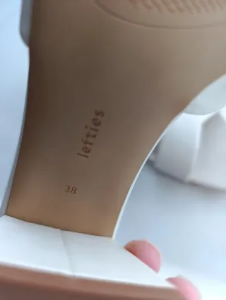 Sandalias Lefties Tacón Beige