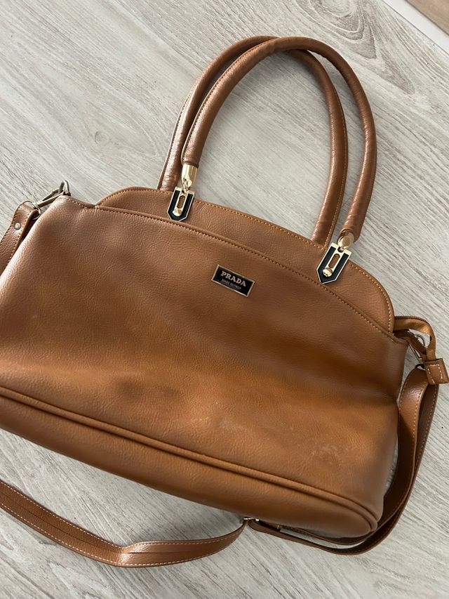 Bolso Prada Marrón Piel