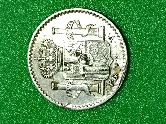 Llavero y monedas plata y bronce