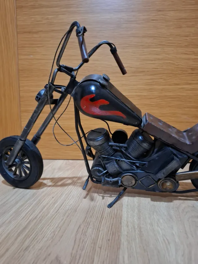 Moto Decorativa Metal Vintage