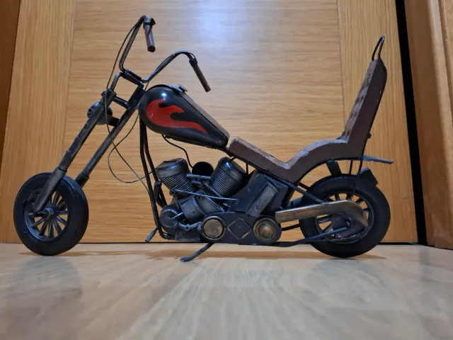 Moto Decorativa Metal Vintage